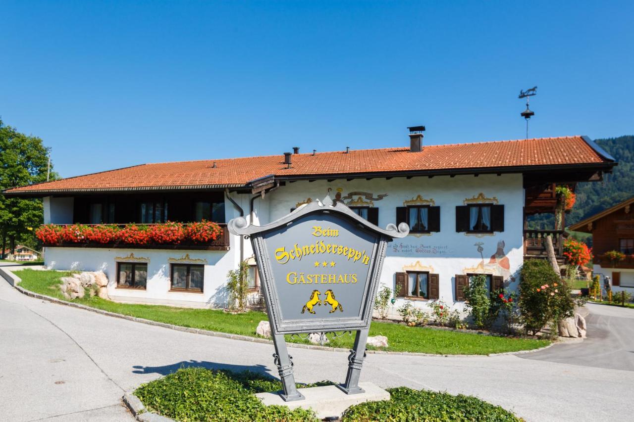 Gaestehaus Beim Schneidersepp Inkl. Chiemgaukarte Ruhpolding Ngoại thất bức ảnh
